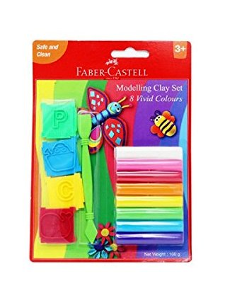 Faber Castell Modelling Clay Set 8 Vivid Colours