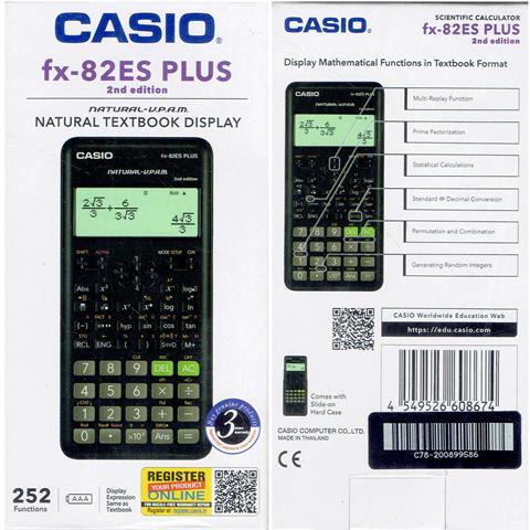 Casio Scientific Calculator FX82ES Plus 252 Functions