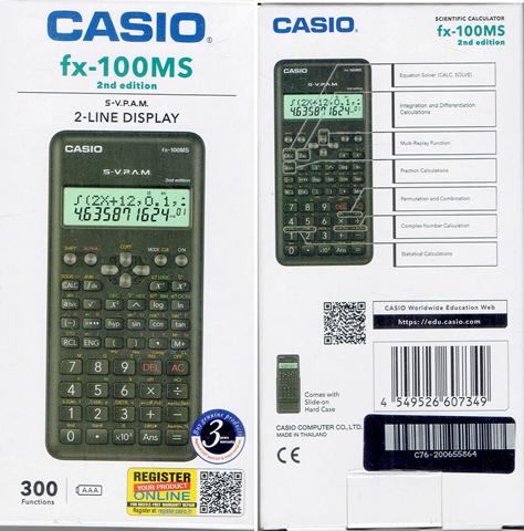 Casio Scientific Calculator FX100MS (300 Functions)