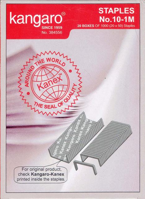 Kangaro No 10 1M Stapler Pin (Pack of 1000 Stapler Pins)