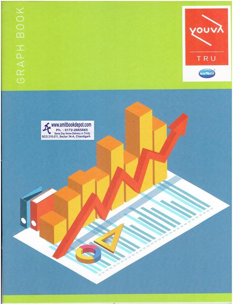 Youva Graph Book 32 Pages (One Graph One Ruled) (Size 22cmx28cm)