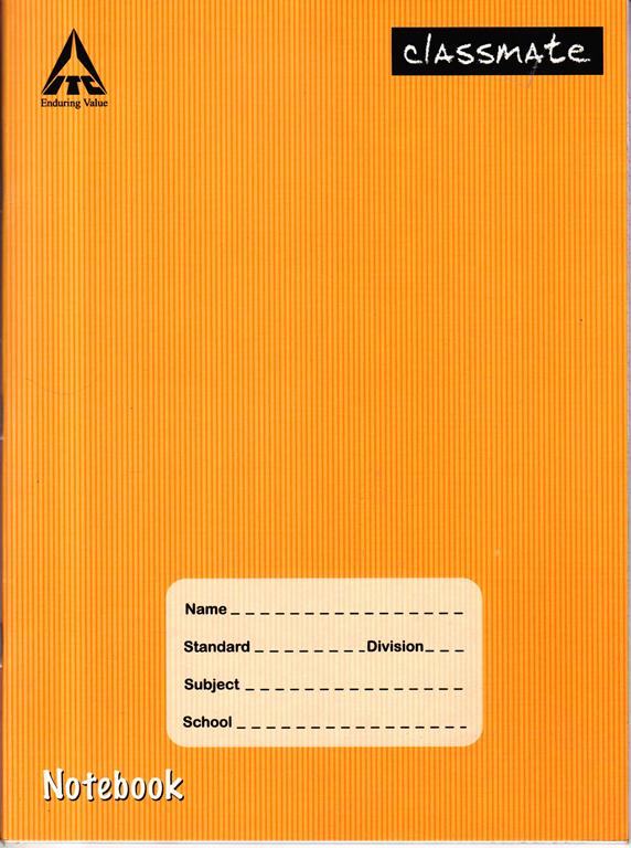 Classmate Interleaf English Notebook 120 Pages Rs 28/-