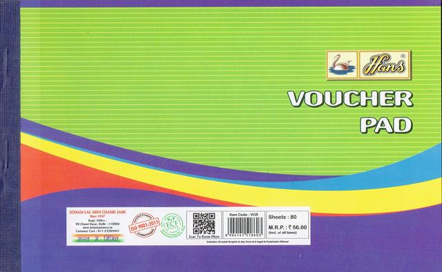 Hans Voucher Pad 80 Sheets