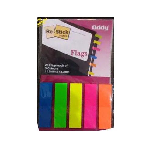 Oddy Flags (5 Colors | 25 Flags Each) (Size 12.7mm x 43.7 mm)