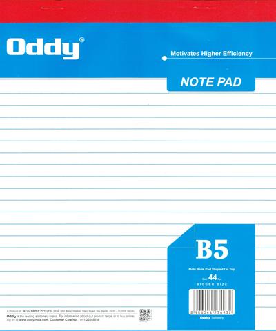 Oddy Note Pad B5