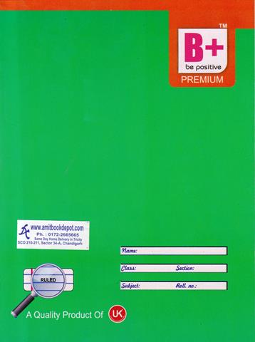 Be Positive Premium Hindi Notebook (Size 28cmx18cm)