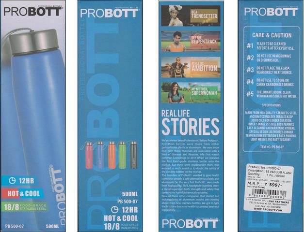 PROBOTT Sports Bottle 500ml