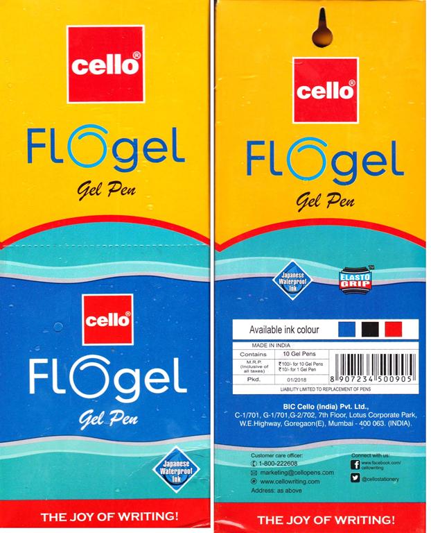 Cello Flogel Blue Gel Pen