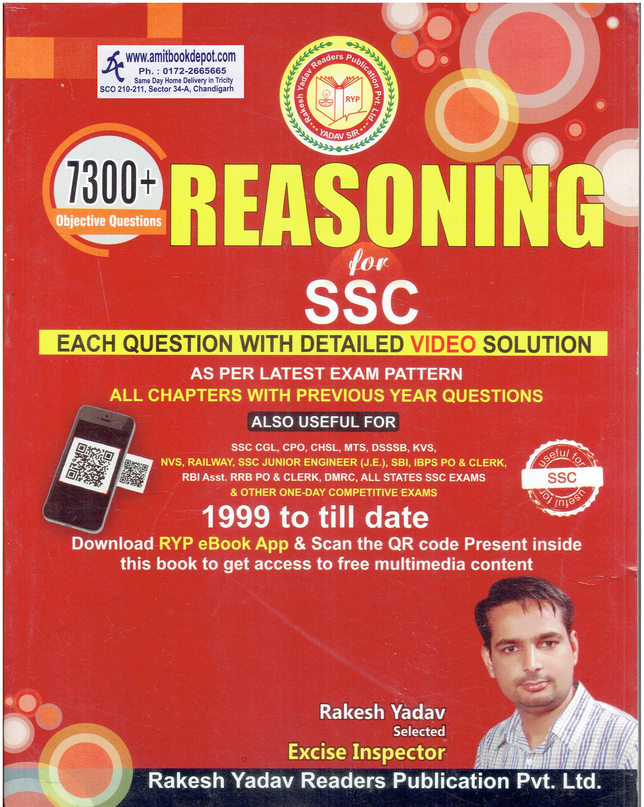 7300 Plus Objective Questions Reasoning for SSC (English Edition)