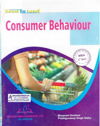 Consumer Behaviour MBA 3rd Sem PTU