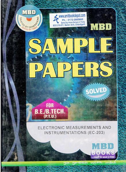 MBD Sample Paper Electronic Measurements and Instrumentation for BE and BTech PTU
