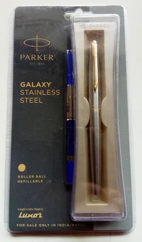 Parker Galaxy Stainless Steel Refillable Roller Pen