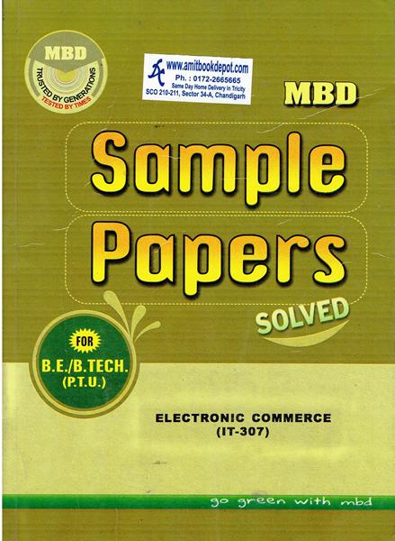 MBD Sample Paper Electronic Commerce for BE and BTech 5th Sem PTU