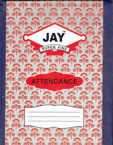 Jay Super Fine Attendance Register (1 Quire)