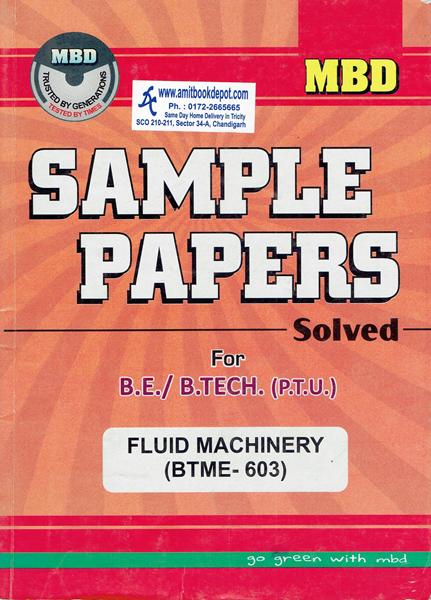 MBD Sample Papers Formal Language and Automata Theory for BTech 7th and 8th Sem PTU