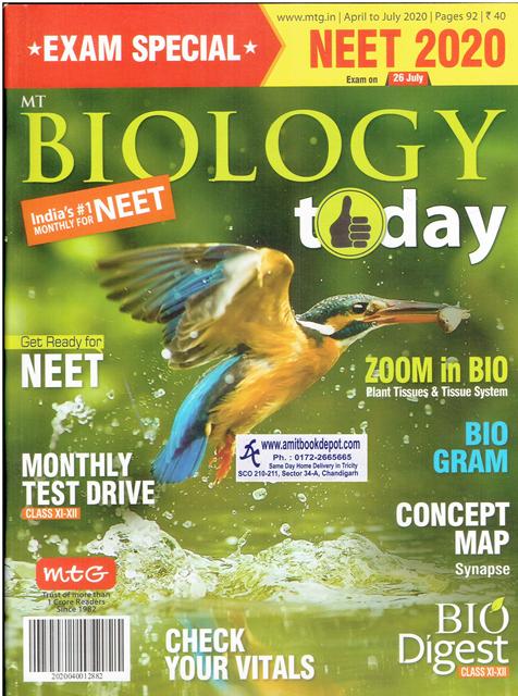 Biology Today Monthly Magazine (April to July) 2020) (NEW)