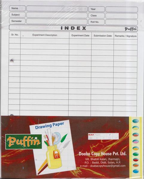 Puffin Drawing Paper Ruled 40 Sheet Set