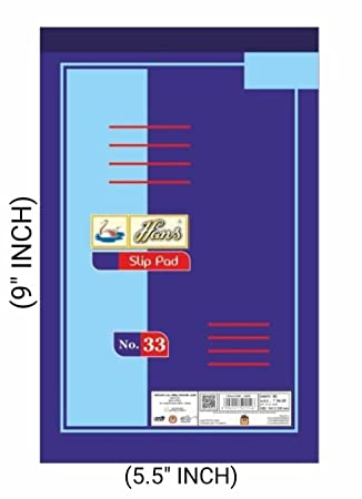 HANS SLIP PAD 33 NUMBER (80SHEETS)