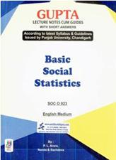 Gupta Basic Social Statistics for MA Sociology 2nd Sem PU (English Medium)
