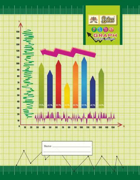 LOTUS GRAPH NOTE BOOK A4 SIZE PAGES 40