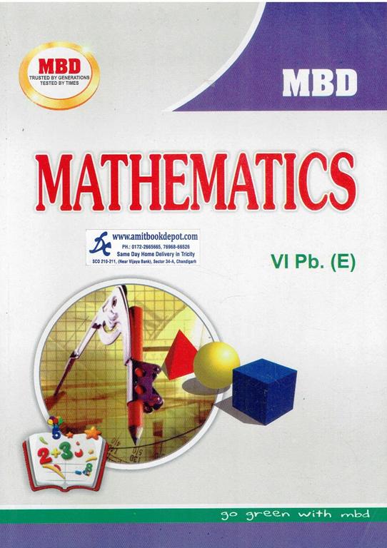 MBD Mathematics for Class 6th PSEB (English Medium)