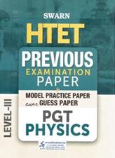 Swarn HTET Previous Examination Paper Level 3 PGT Physics
