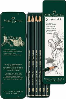 Faber Castell 6 Drawing Pencils (Pack of 6 Pencils)