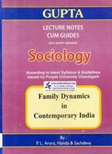 GUPTA Family Dynamics in Contemporary India for MA Sociology 843 4th Semester PU Punjabi Medium