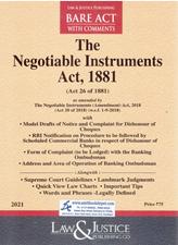 Bare Act The Negotiable Instruments Act 1981