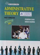 Administrative Theory BA 1st Sem PU (English Medium)