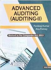 Kalyani Advanced Auditing (Auditing 2) for MCOM 4th Sem PU and BCOM 6th Sem JU