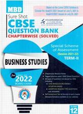 MBD Sure Shot CBSE Question Bank Chapterwise Solved Business Studies Term 2 for Class 12th