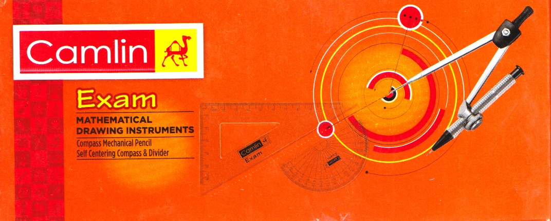 Camlin Exam Mathematical Drawing Instruments Geometry Box